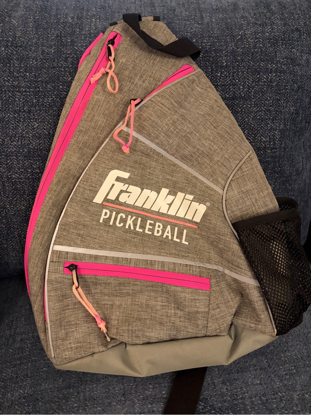 Franklin Pickleball Gray and Pink Sling Bag